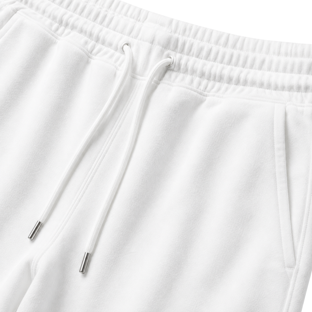 Premium Cotton Relaxed Shorts – White | Founsturt