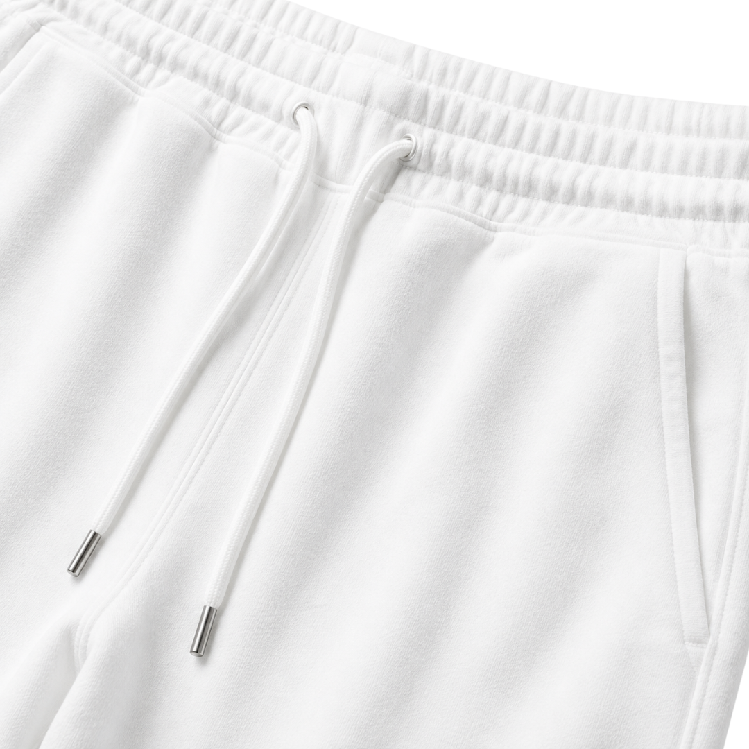 Premium Cotton Relaxed Shorts – White | Founsturt