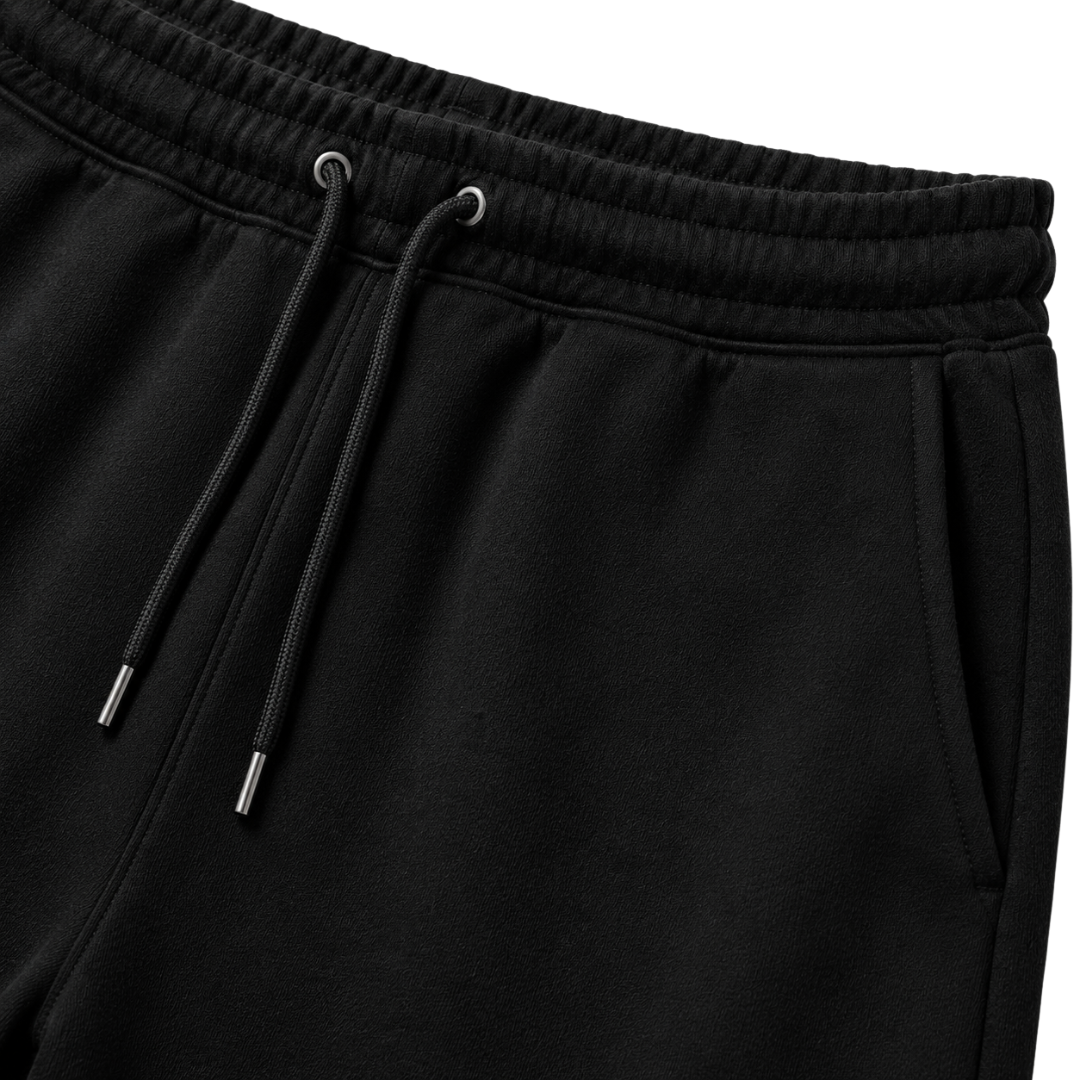 Premium Cotton Relaxed Shorts – Black | Founsturt