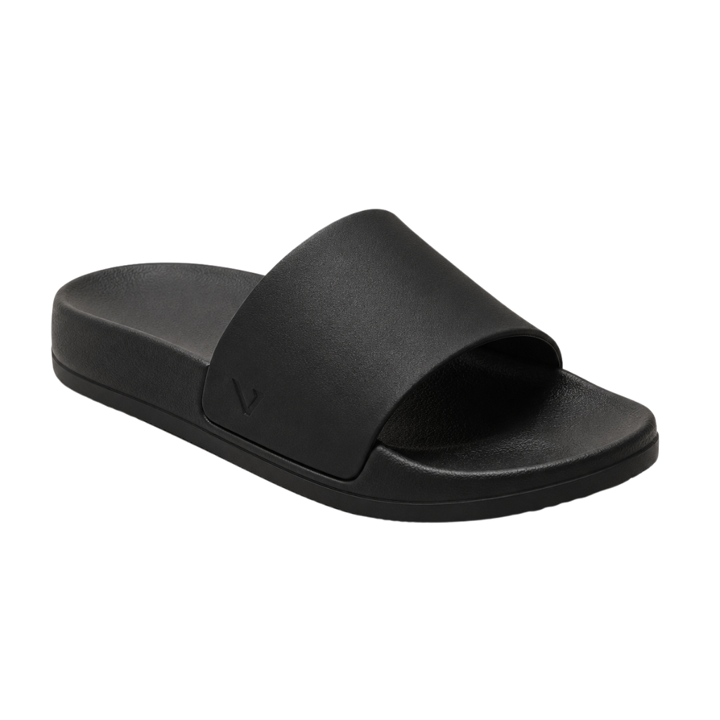 Modern Cushioned Slide Sandals – Black | Founsturt