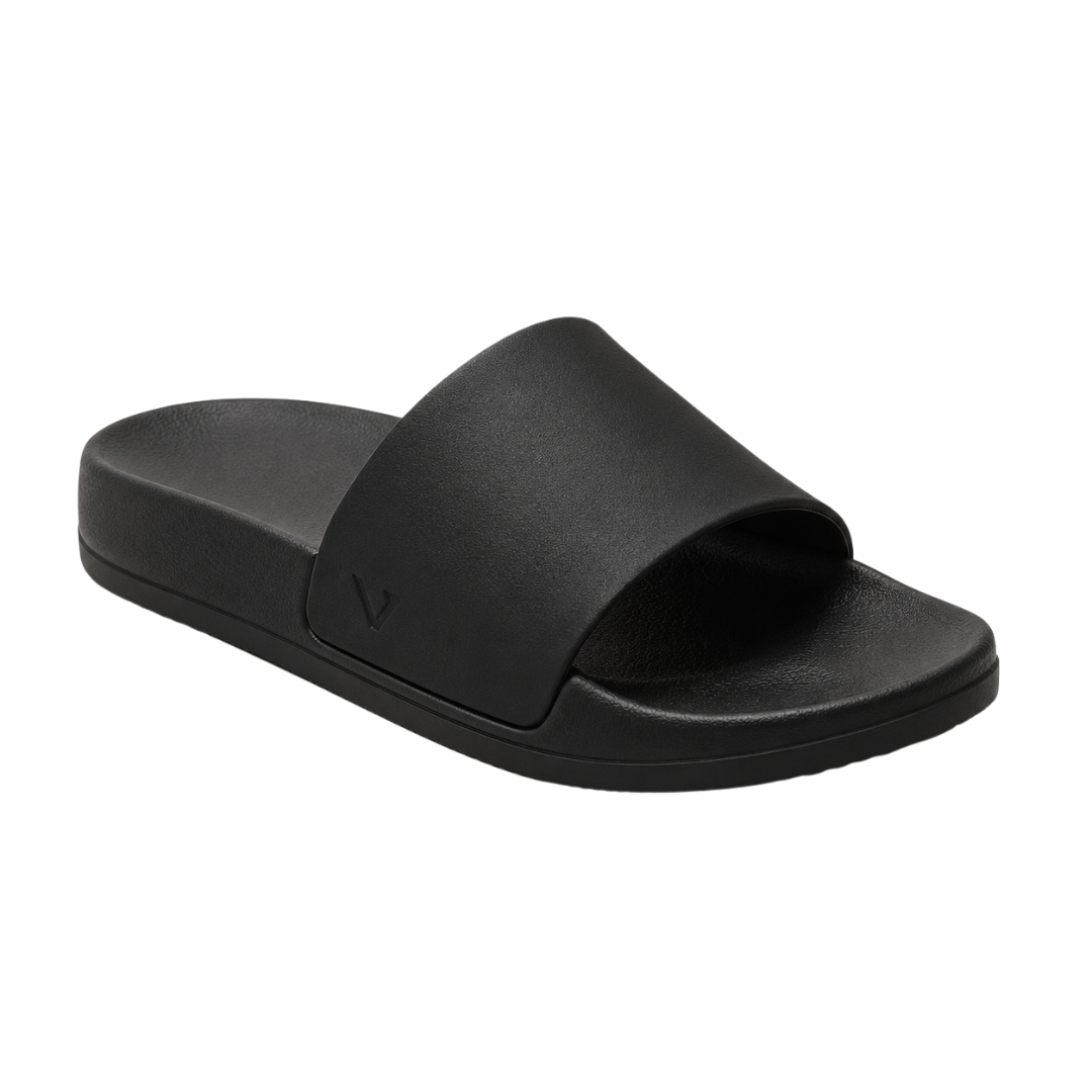 Modern Cushioned Slide Sandals – Black | Founsturt
