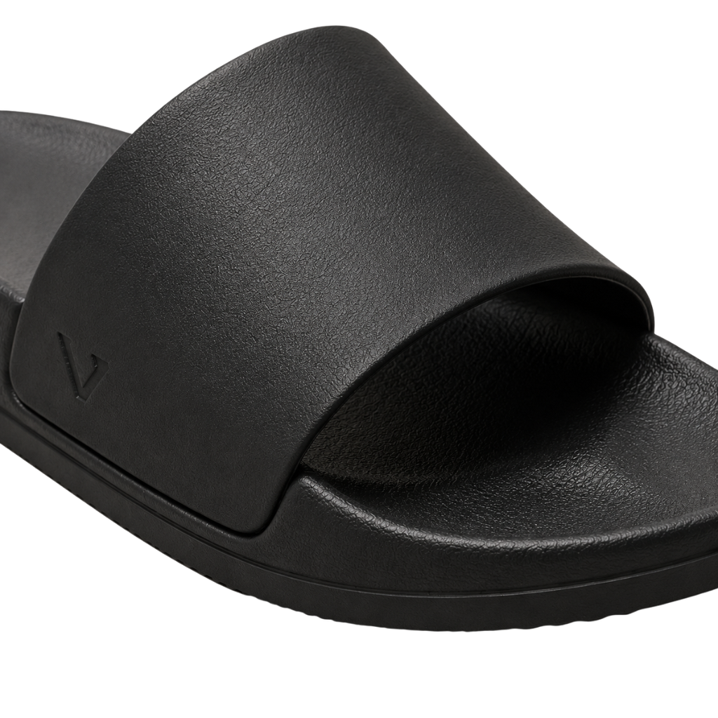 Modern Cushioned Slide Sandals – Black | Founsturt
