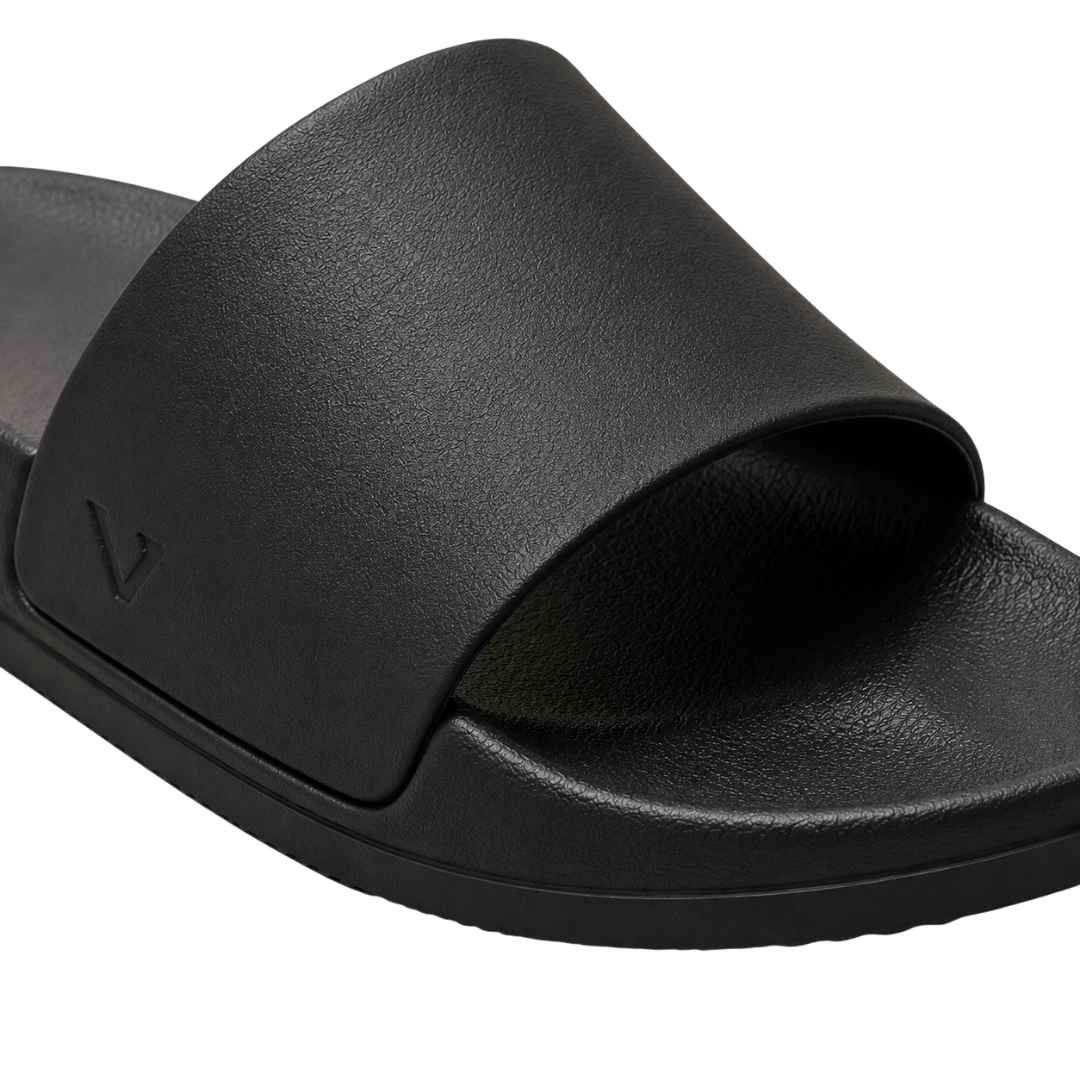 Modern Cushioned Slide Sandals – Black | Founsturt