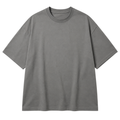 Heavyweight Cotton Oversized T-Shirt – Charcoal Grey | Founsturt