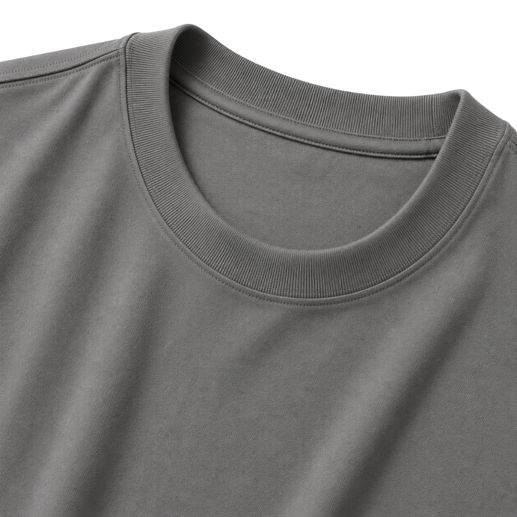 Heavyweight Cotton Oversized T-Shirt – Charcoal Grey | Founsturt