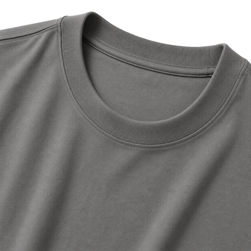Heavyweight Cotton Oversized T-Shirt – Charcoal Grey | Founsturt