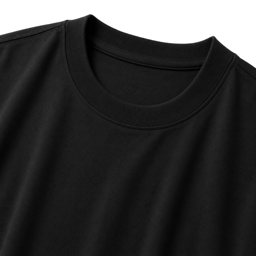 Heavyweight Cotton Oversized T-Shirt – Black | Founsturt