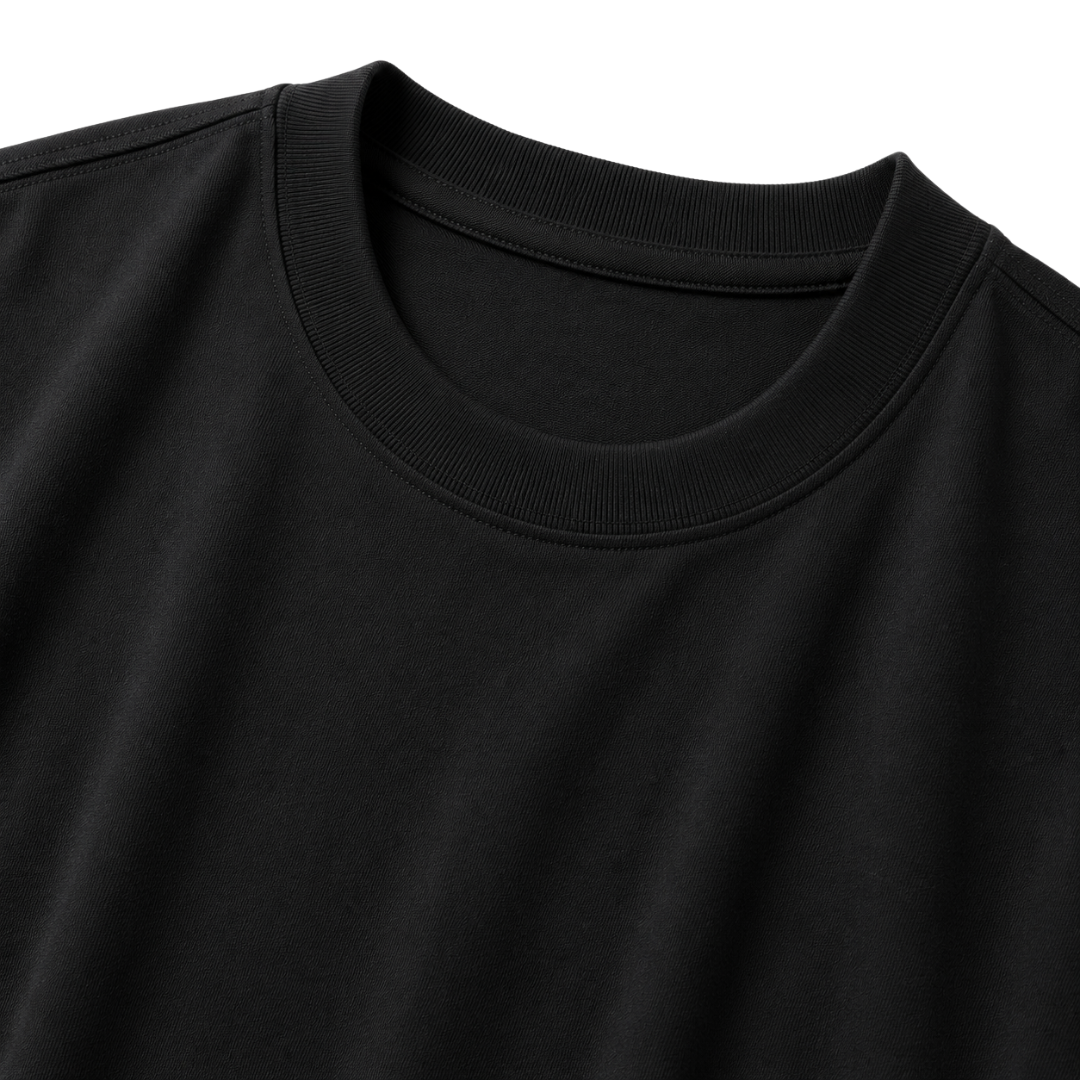 Heavyweight Cotton Oversized T-Shirt – Black | Founsturt
