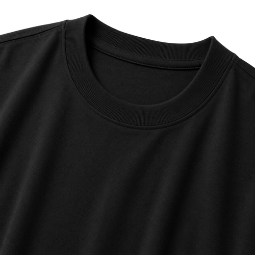 Heavyweight Cotton Oversized T-Shirt – Black | Founsturt