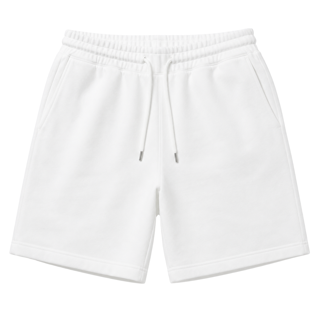 Premium Cotton Relaxed Shorts – White | Founsturt